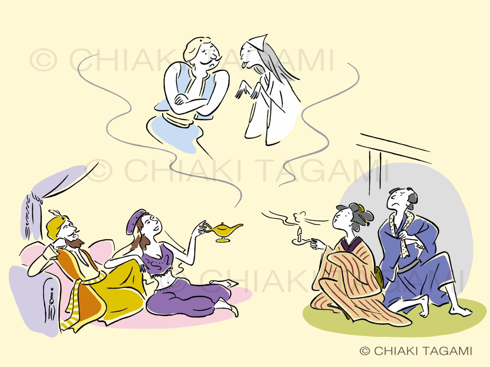 企画展「100人展」出品イラストー「千と百」