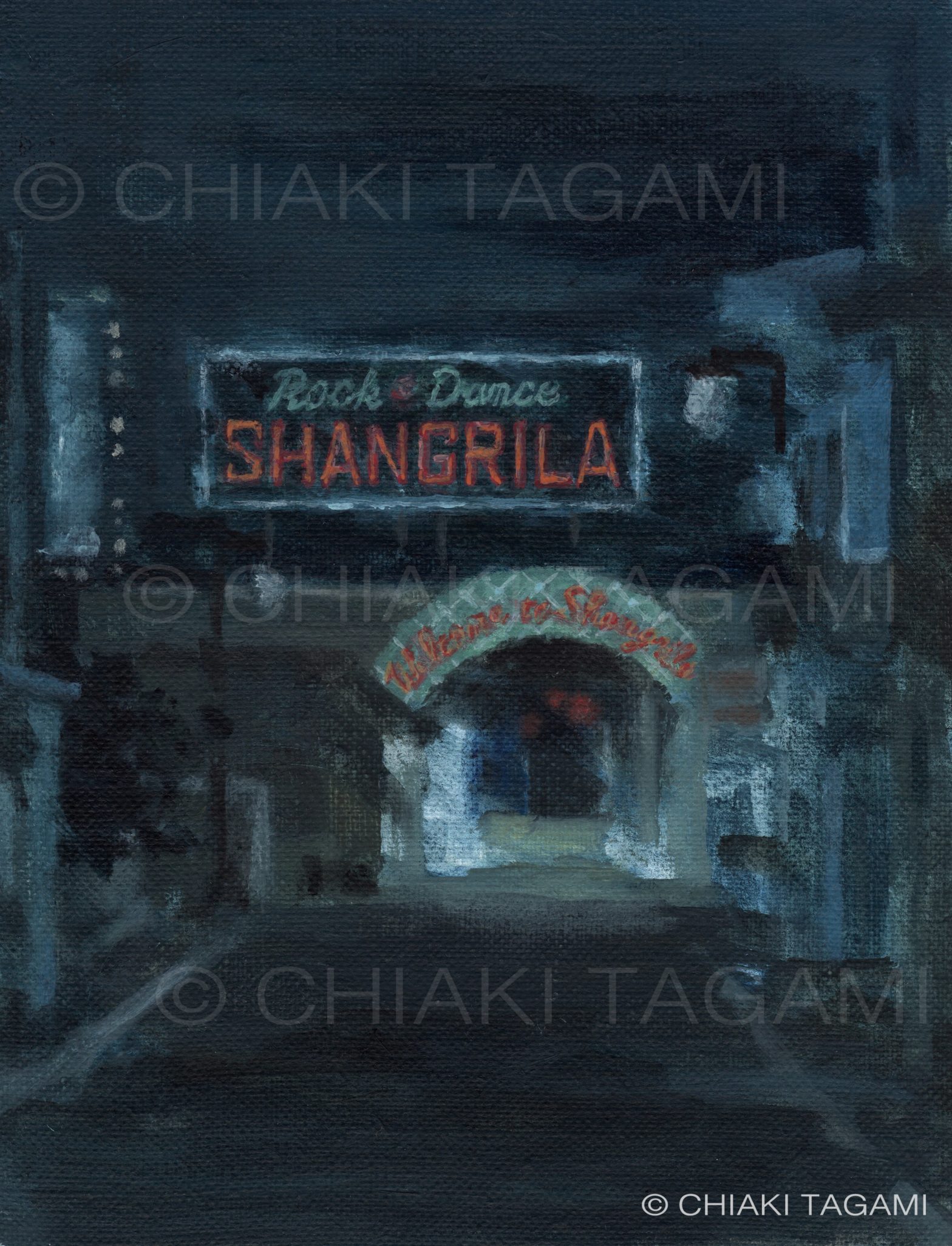 企画展「100人展」出品イラストー「SHANGRILA」