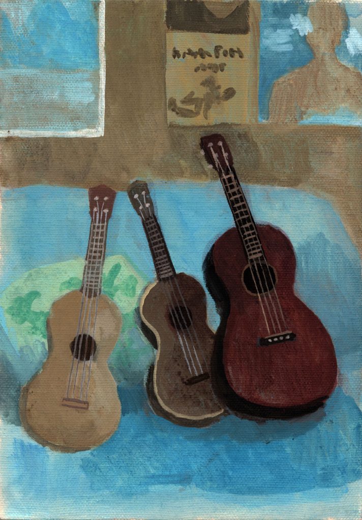 田上千晶個展「Holiday in Hawaii」出品　オリジナルイラスト